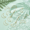 10Pcs 201 Stainless Steel Linking Rings STAS-UN0058-76-4