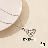 Stainless Steel Trinity Knot Pendant Necklaces NZ8633-7-1
