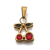 304 Stainless Steel Rhinestone Pendants STAS-Z158-07G-02-01-1