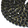 Natural Golden Obsidian Beads Strands G-K389-A46-01-3