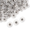 304 Stainless Steel Bullet Clutch Earring Backs X-STAS-Q189-02-2