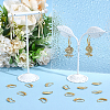 10 Pairs Brass Earring Hooks KK-BBC0027-77B-4