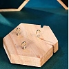 Round Wood Covered with PU Leather One Necklace Display Stands PAAG-PW0008-005A-01-2