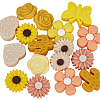 20Pcs 10 Styles Silicone Focal Beads SIL-SP0001-18A-6