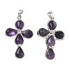 Natural Amethyst Pendants GG-CBA9F30-02P-13-1