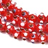 Handmade Bumpy Lampwork Beads Strands LA-CBA05D6-01-04-4