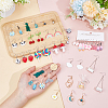 5 Styles Iron Resin Dangle Earring Sets EJEW-UN0002-80-4