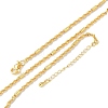 Brass Singapore Chains Necklaces for Women NJEW-D302-38G-4