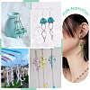 10Pcs Glass Bead Cone for Wind Chimes Making GLAA-TA0002-24A-8