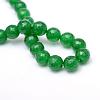 Natural White Jade Bead Strands G-R346-8mm-01-3