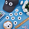 20Pcs Polyester Thread Computerized Embroidery Iron On/Sew On Patches PATC-PH0001-84-4