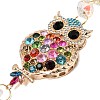 Alloy Rhinestones & Glass Charm Suncatchers HJEW-E013-01G-F-3