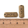 Tibetan Style Alloy Rectangle Pendants TIBEP-Q043-054AB-NR-3