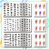 Stainless Steel DIY Nail Art Templates MRMJ-WH0092-026-3