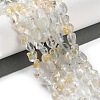 Natural Topaz Crystal Beads Strands G-P497-01C-66-2