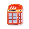 Telephone Booth Opaque Resin Decoden Cabochons CRES-Z008-02E-1