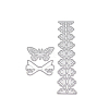 Butterfly & Lace Carbon Steel Cutting Dies Stencils DIY-H106-11-2