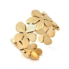 304 Stainless Steel Adjustable Open Cuff Rings for Women LS-RJEW-U060-03A-G-2