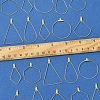 24Pcs 6 Styles 304 Stainless Steel Wire Pendants STAS-FS0001-54-5