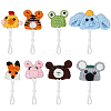 8Pcs 8 Styles Polyester Doll Hat DIY-SC0033-54D-1