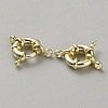 Brass Spring Ring Clasps KK-WH20010-003B-G-2
