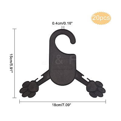 Plastic Pet Hanger AJEW-WH0244-13-1
