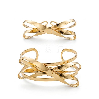 Iron Open Cuff Bangle & Ring Sets for Women WG54863-01-1