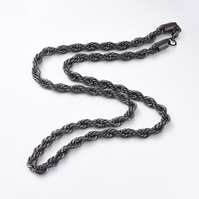 Trendy Men's Chain Necklaces NJEW-L450-08B-1