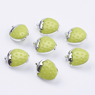 CCB Plastic Shank Strawberry Buttons X-BUTT-E095-07-1