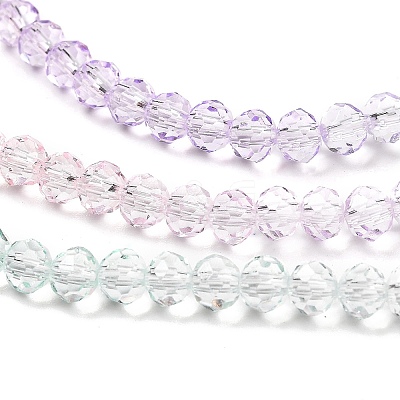 Transparent Painted Glass Beads Strands DGLA-A034-T3mm-A23-1