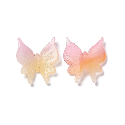 Two Tone Opaque Acrylic Cabochons X-OACR-C009-11-1