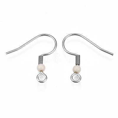 304 Stainless Steel Earring Hooks STAS-S057-63-1