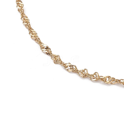 304 Stainless Steel Singapore Chains Bracelets BJEW-JB11501-1