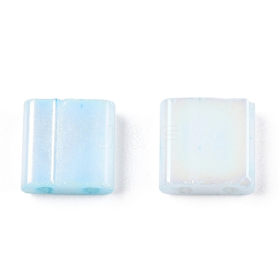 2-Hole Opaque Glass Seed Beads SEED-S023-28C-07-1