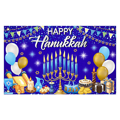 Polyester Hanging Banner Sign AJEW-WH0190-067-1