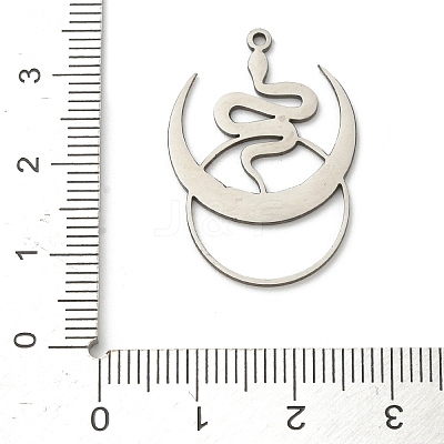201 Stainless Steel Pendants STAS-I332-02P-1