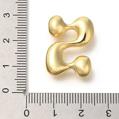 Rack Plating Brass Beads KK-S051-01G-S-1