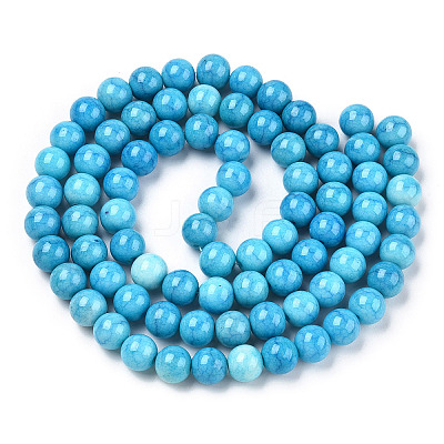 Ombre Effect Dyed Crackle Glass Beads X1-GLAA-T031-10mm-01Z-1