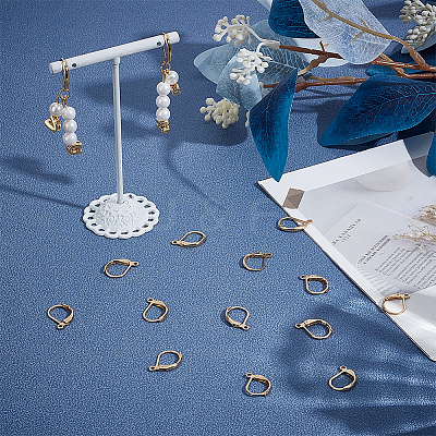 120Pcs 304 Stainless Steel Leverback Earring Findings STAS-ME0001-05-1