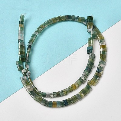 Natural Moss Agate Beads Strands G-Z045-A14-01-1