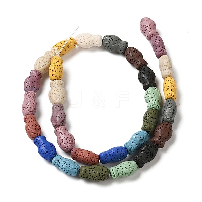 Natural Lava Rock Beads Strands G-U007-01N-1