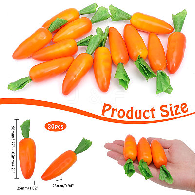 Foam Simulation Carrot DJEW-WH0039-89-1