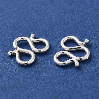 925 Sterling Silver W Shape Clasps LS-STER-K177-06C-S-1