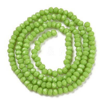 Opaque Solid Color Glass Beads Strands EGLA-A034-P1mm-D30-1