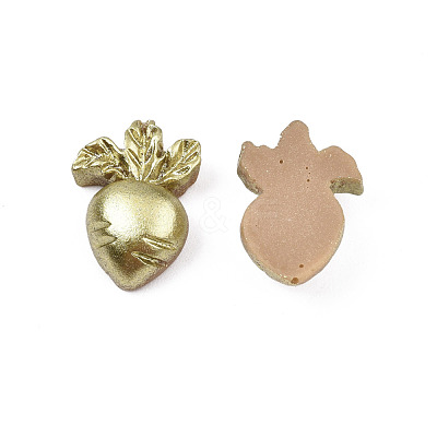 Spray Painted Opaque Resin Cabochons CRES-N027-14-1