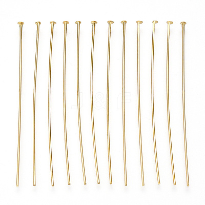 Brass Flat Head Pins KK-G331-11-0.7x55-1