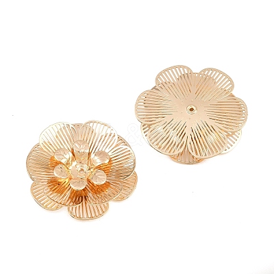 Brass Filigree Cabochons KK-CBACEE9-02D-KCG-1