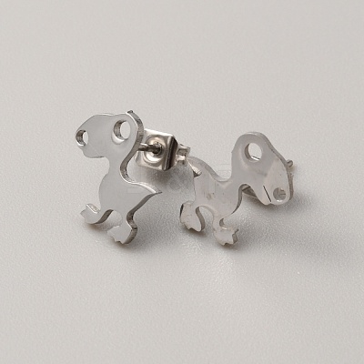 304 Stainless Steel Stud Earrings for Women EJEW-TAC0010-016P-1
