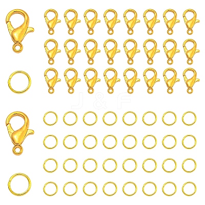 200Pcs Zinc Alloy Lobster Claw Clasps DIY-YW0010-34-1
