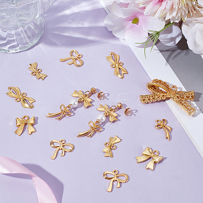 100Pcs Bowknot Alloy Pendants & Links Sets Charms FIND-GA0004-85-1